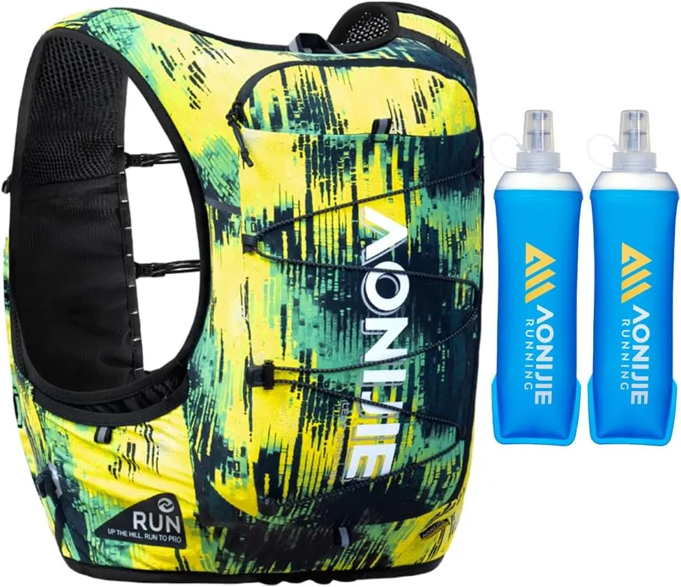 YOUGLE Running Hydration Vest, Lightweight 10L Men Hydration Backpack for Trail Running Marathon Race