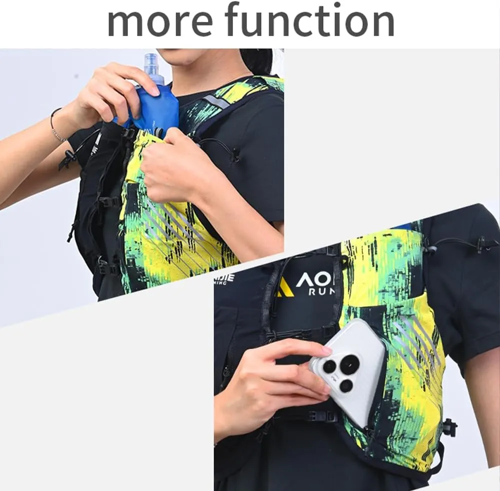 YOUGLE Running Hydration Vest, Lightweight 10L Men Hydration Backpack for Trail Running Marathon Race