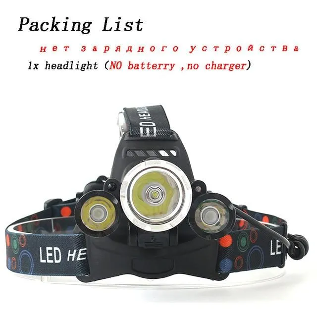 Z20 IR Sensor rechargeable led headlamp head flashlight torch  xml 3T6 head lamp waterproof light headlight 18650 battery