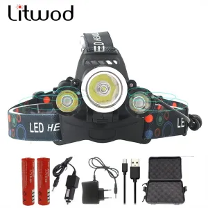 Z20 IR Sensor rechargeable led headlamp head flashlight torch  xml 3T6 head lamp waterproof light headlight 18650 battery