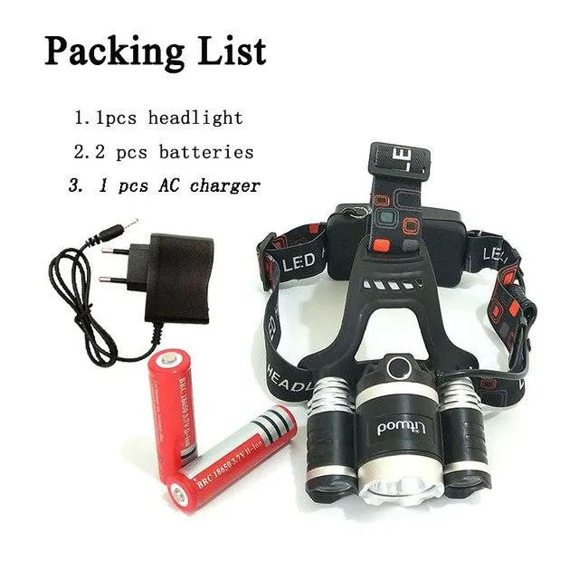 Z20 IR Sensor rechargeable led headlamp head flashlight torch  xml 3T6 head lamp waterproof light headlight 18650 battery