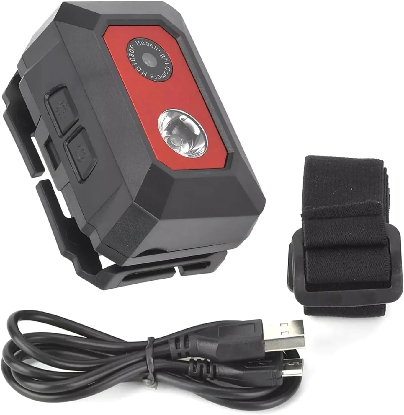 ZEZEFUFU Head-Mounted Sports Camera, 1080P Night Vision Video Camera Camcorder Parts