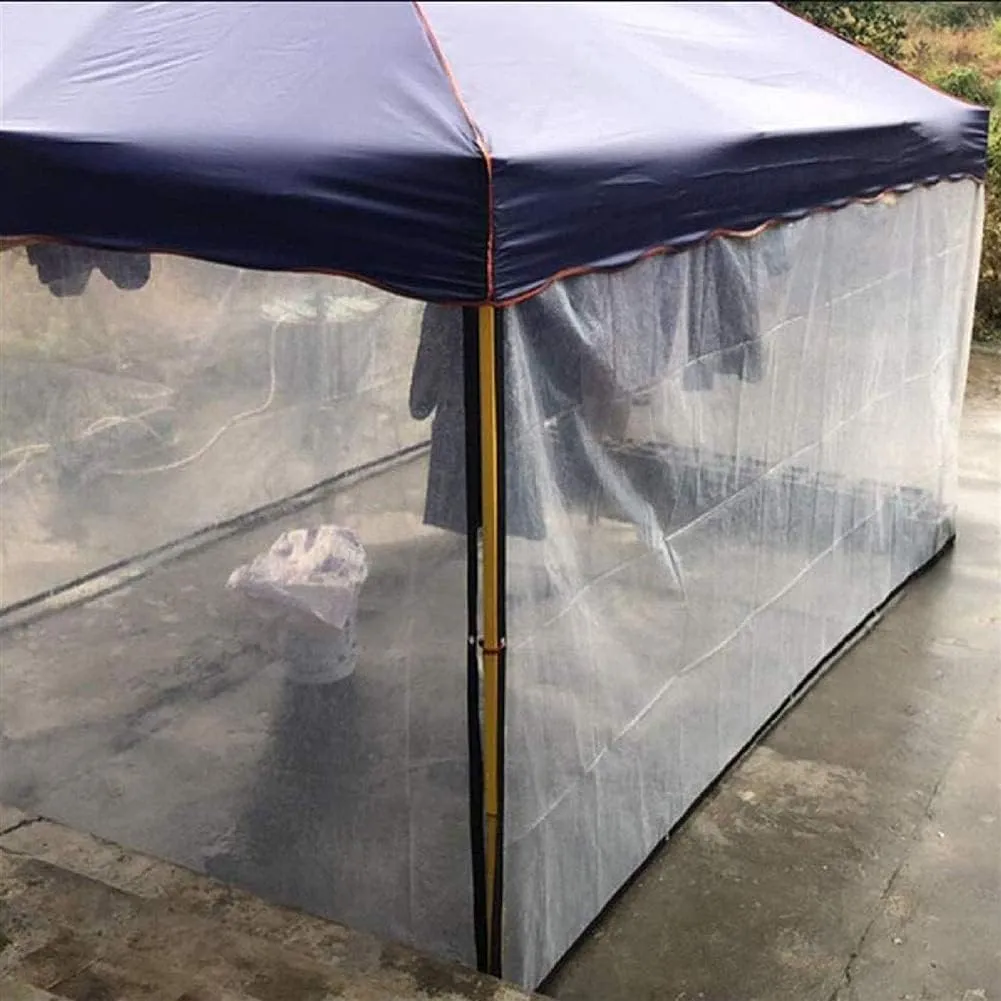 ZHANGQINGXIU Transparent Tarps Tarpaulin with Eyelets Waterproof Heavy Duty Weatherproof Winter Antifreeze Thicken PVC Soft Film Ripstop, 41 Sizes (Color : Clear, Size : 1.4x1.8m)