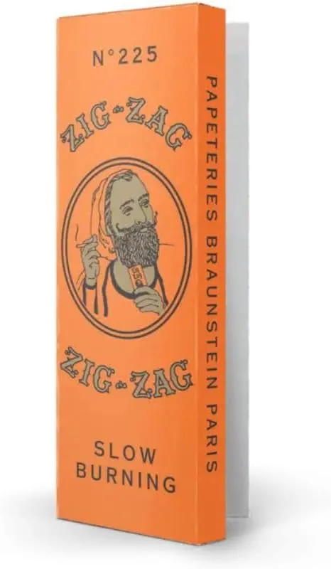 Zig-Zag Rolling Papers - 1 1/4 French Orange Rolling Papers - Natural Gum Arabic - 78 MM - 24 Booklets with 32 Papers per Booklet